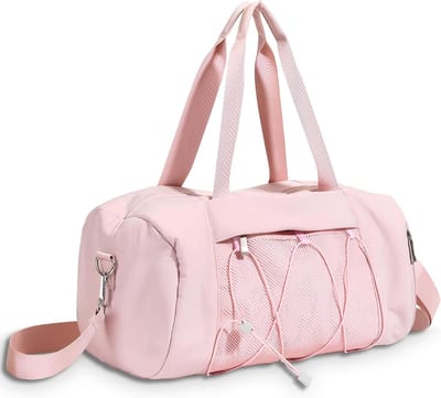 Reistas - Weekendtas - Sporttas met schoenenvak voor dames en heren – Trainings- en sporttas, zwemtas, reistas voor sport, sportschool en fitness – Kleine weekendtas / duffelbag (Roze)