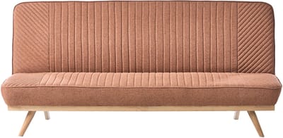 KALFAFELL - Slaapbank - Goudbruin - Polyester