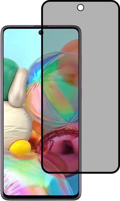 Smartphonica Privacy full cover voor Samsung Galaxy A71 4G tempered glass screenprotector van gehard glas met afgeronde hoeken geschikt voor Samsung Galaxy A71;Samsung Galaxy A71 5G