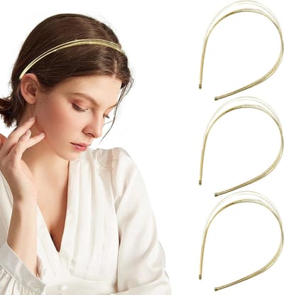 Elegante gouden haarbanden voor vrouwen - Multi-laags metalen haaraccessoires voor bruiloften en feesten