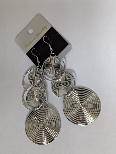 Amodi Oorhanger - Lange Oorbellen - Mode - Groot - Bohemien - Zilverkleurig