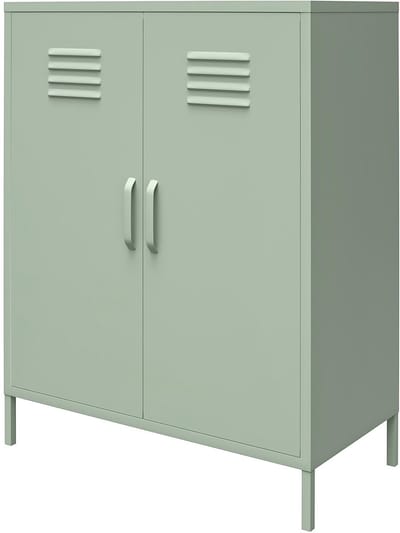 Mission-District-Commode - 2-deurs - Groen Metaal