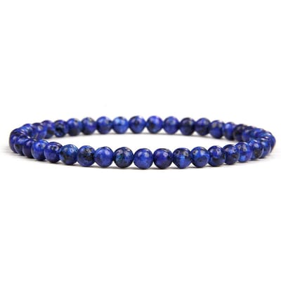 Bixorp Gems Lapis Lazuli Edelsteen Armband 4mm - Edelstenen Kralenarmband - Spiritueel Cadeau - 18cm