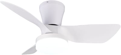 REALITY RANDERS - Ventilator - Wit mat - incl. 1x SMD 20 W - Afstandsbediening - Geintegreerde dimmer - Traploos instelbare lichtkleur - Dimbaar met schakelaar - Niet externe dimbaar - Geheugenfunctie - Zomer- en wintermodus - 6 snelheidsniveaus