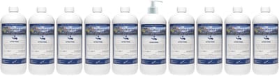 Handzeep No Scent No Colour 1 liter - set van 10 stuks - met gratis pomp - Voordeelverpakking