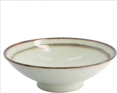 Tokyo Design Studio – Wasabi – Grote Kom – Salade Kom - Ramen Bowl - Noodle Kom - Beige – 24×7,5cm – 1400ml
