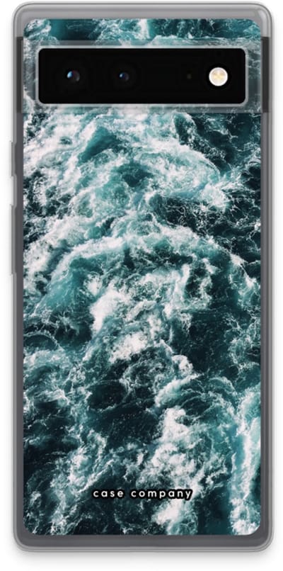 Case Company® - Hoesje geschikt voor Google Pixel 6 hoesje - Zee golf - Soft Cover Telefoonhoesje - Bescherming aan alle Kanten en Schermrand