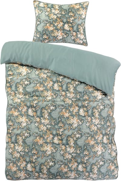 Papillon Aurora Dekbedovertrek - Eenpersoons - 140x200/220 - Groen