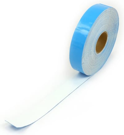 Weerbestendige vloertape - Wit - 3000 cm x 50 mm x 1,3 mm- Vlak - Polyethyleen met hoge dichtheid (HDPE) - 1,3 mm - Voor binnen & buiten
