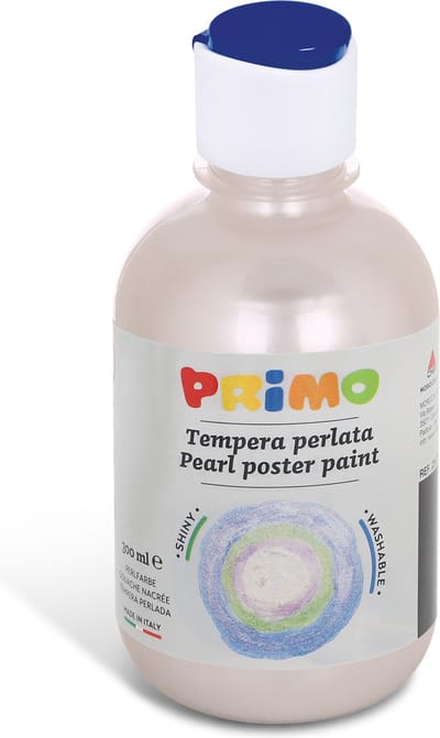 Primo kant-en-klare PEARLESCENT plakkaatverf, flacon 300 ml met doorstroomdop parelmoer