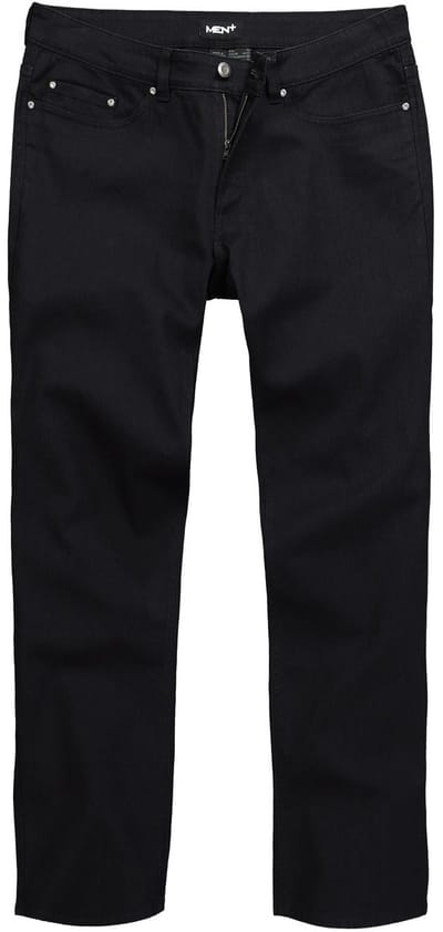 Men Plus - Heren - Jeans Buikfit denim Regular Fit 5-pocket gekleurde denim - Zwart - Maat 70