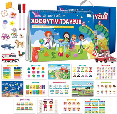 Activiteitenboek - Leuk Leerboek - Vaardigheden Ontwikkelen - Draagbaar Vermaak - 30 x 77 x 17 cm - Multicolor