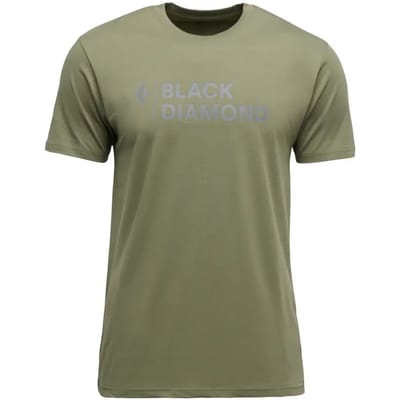 Black Diamond Mini Stacked T-shirt Met Korte Mouwen Groen M Man