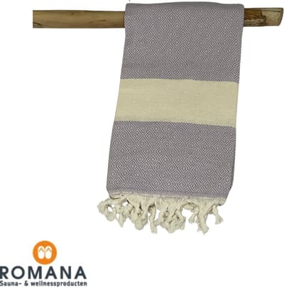Romana Products - Diamond - Hamamdoek - Baddoek - Strandlaken - Saunalaken - 100cm x 180cm - Lila