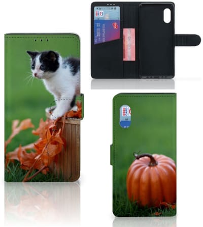 Samsung Xcover Pro Telefoonhoesje met Pasjes Kitten