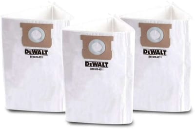 DeWALT - Vervangende stofzuigerzakken, 3 stuks DEW100517