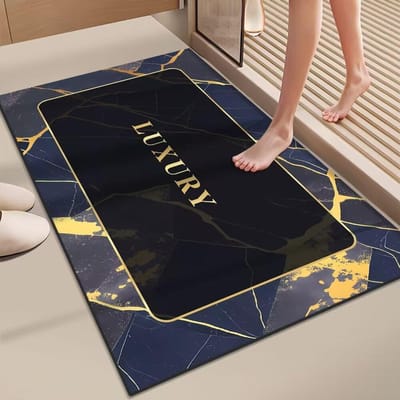 Tapis absorbant en boue de diatomée pour salle de bain, cuisine, toilettes, porte, tapis antidérapant absorbant 40*60cm