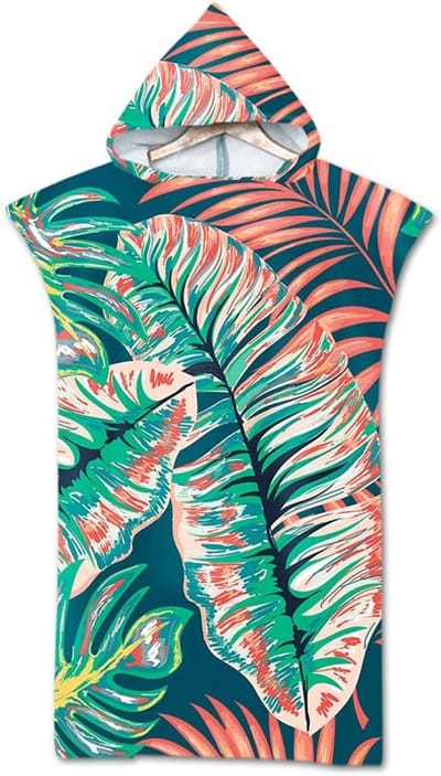 Volwassen Hooded Strandlaken Veranderende Handdoek Gewaad Handdoek Poncho Deken voor Strand Surfen Zwemmen Baden Wetsuit Veranderende 75x110cm Stijl 22