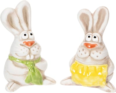 Paashaasjes, handbeschilderde keramische decoraties, leuk ontwerp voor