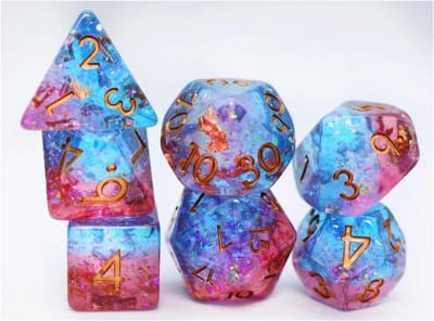 Foam Brain Games dobbelstenen set voor rollenspellen - Mermaid Blood.