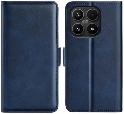 MobyDefend Hoesje - Geschikt voor Xiaomi 17 - Luxe Wallet Book Case (Sluiting Zijkant) - Blauw