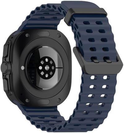 Siliconen bandje - geschikt voor Samsung Galaxy Watch Ultra (47mm) / Ultra 2025 (47mm) - donkerblauw