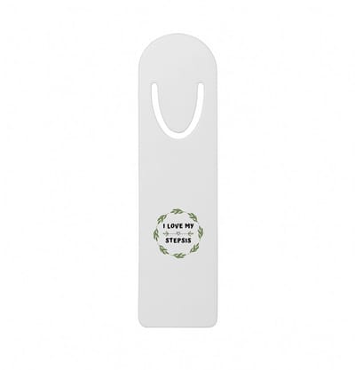 Hacebo® - I love my stepsis metalen boekenlegger - Zus - liefste stiefzus - verjaardag - cadeautje voor zus - zus artikelen - kado - geschenk Bladwijzer boekenleggers - 12.7 cm x 3.2cm