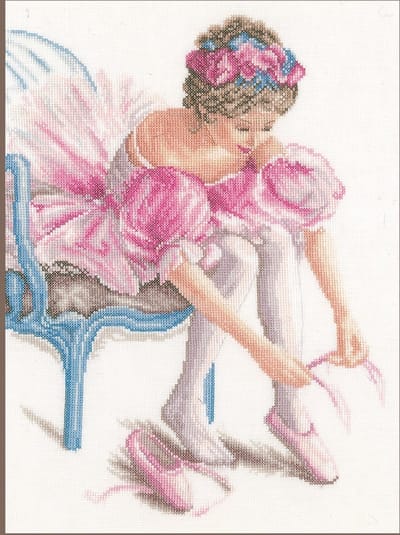 Lanarte Borduurpakket - Borduurset - Borduurpakket volwassenen - Telpakket kit - 27 x 36cm - Mijn eerste dans - PN-0171419