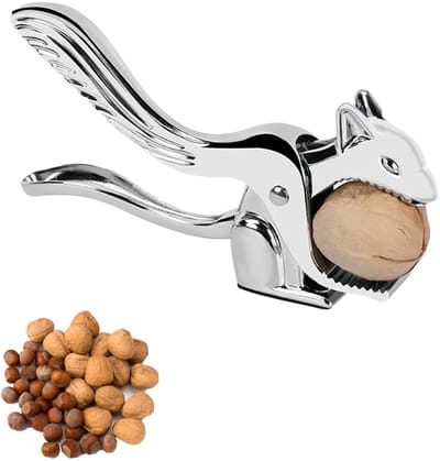 Dailygoods - Zinklegering Notenkraker, Multifunctionele Notenkraker, voor Hazelnoten, Amandelen, Pecannoten, Verschillende Noten (zilver)