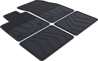 Rubber Automatten geschikt voor Ford Focus - 2018-2026 - 4-delig - Uitvoering: Mk4 | 3/5-deurs / Active / Station | Bijrijder met bevestiging