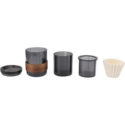 Koffiekop 3 in 1 Draagbare Koffiekop PCTG Overlay Design Universele Pasvorm voor Kamperen Reizen Buiten L(for 6.5-9kg) gray