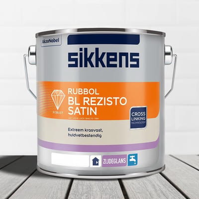 Sikkens Rubbol Bl Rezisto Satin M15 - Lakverf - Dekkend - Water basis -