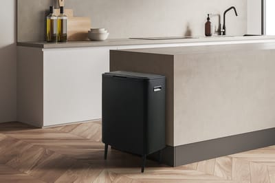Umuzi Cleaning Prullenbak - 60L - Soft Close - 54x 33x80 - Mat Zwart