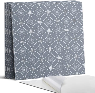 Coloray Wandpanelen Zelfklevend - Bloemenornamentpatroon Zelfklevende Wandpanelen - 50 cm x 50 cm - Grijs Wandpaneel PVC - 4 stuks - Mozaïeken Wandpanelen Zelfklevend - Keuken Wandpanelen - Wandpanelen Badkamer