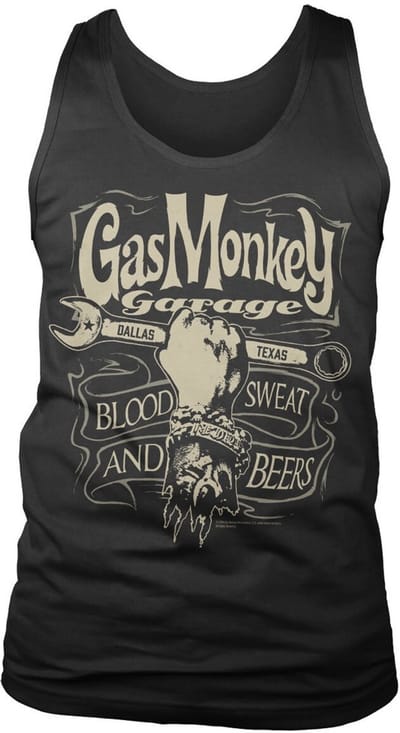 Gas Monkey Garage Tanktop Gmg Wrench Label Tanktop GMG-7-GMG017-H92-6