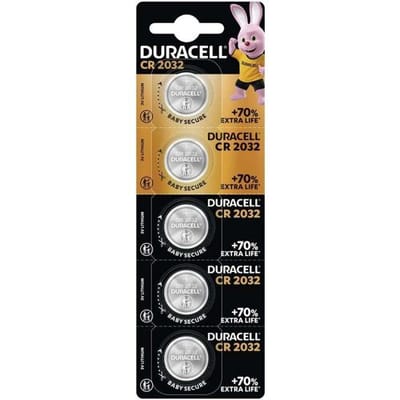 Duracell Specialty 2032 - Lithium-knoopcelbatterij 3V, (DL2032/CR2032) - 5 stuks
