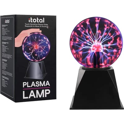 Plasma bol - Discolamp - Plasmalamp - Aanraak gevoelig - Geluid gevoelig - Inclusief USB Adapter - Zwart - 25cm - Groot