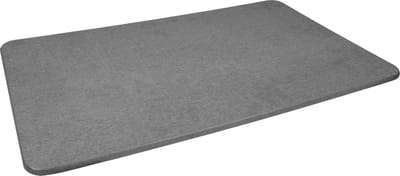 Duurzame Badmat van Kiezelgoer - Antibacterieel en Sneldrogend - Grijs - 60 x 39 cm