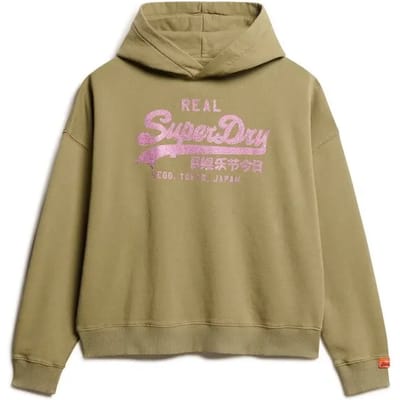 Superdry - Vintage Logo Strass Hoodie - Dames - Hoodies