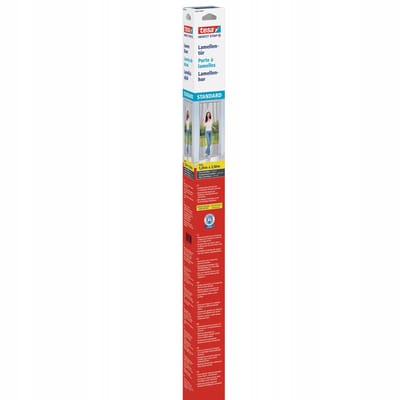 Tesa XL Serie - Deur Hor Lamellen - Zwart - 2,5x1,2m - Glasvezel