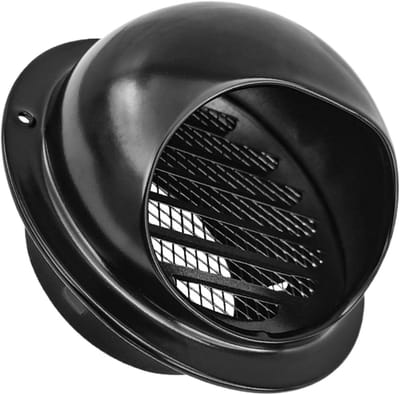 Afvoer Ventilatie Rooster - Ventilatierooster Drogerafvoer - Luchtkwaliteit Verbeteren - Roestvrij Staal Constructie - 150 mm - Zilver