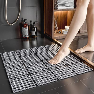 Vierkante Antislip Douchemat 60x60 cm - Schimmelbestendig en Veilig voor Ouderen en Kinderen