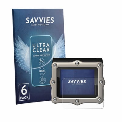 Savvies - Screenprotector voor Shearwater Perdix 3 - Folie Beschermfolie transparant 6 Stuks