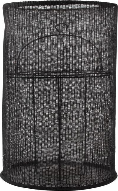 Gusta Lantaarn Katoen Ø24x36cm Zwart