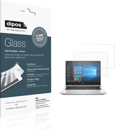 dipos – 2x Matte Pantserfolie geschikt voor HP ProBook x360 435 G7 | 9H Screenprotector