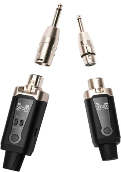 UHF Draadloze Microfoon Systeem met XLR Mic Adapter en 16 Kanalen