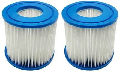 Dailygoods- Filterpatroon vervangend - Compatibel met Bestway Type VII - Intex Type D - 2 stuks - Voor zwembadfilter - Vangt vuil op