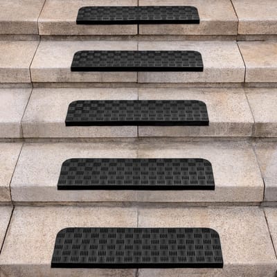 Store_9 - Antislip traptreden - Set van 5 traptreden - Duurzaam rubber - 76 x 25 cm - Veiligheid voor binnen en buiten - Geschikt voor elke trap