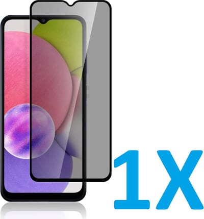 Screenprotector Glas - Privacy Tempered Glass Screen Protector Anti-Spy Geschikt voor: Samsung Galaxy A03s - 1x