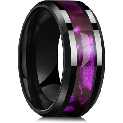 Modieuze koppelringen Romantische dames Hart Rode strass Zirkonia ring Mode heren Roestvrijstalen ringen Bruiloftsfeest sieraden 12 gray